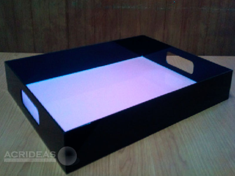 bandejas de acrílico