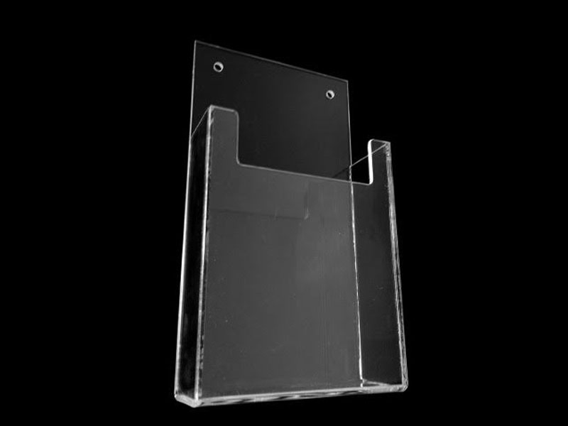 porta folletos de acrílico